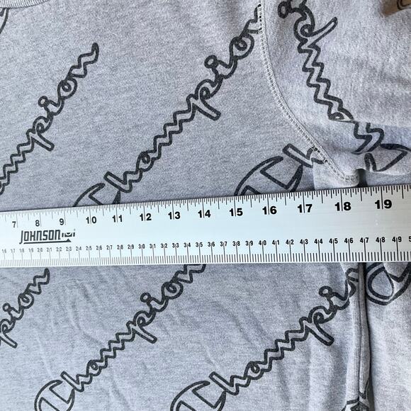 Champion Kid’s Long Sleeve Crewneck Sweatshirt size XL, Gray - Picture 3 of 7
